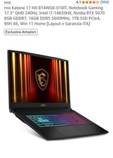 Notebook Msi Katana 17 Gaming