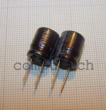 2 pezzi Condensatore 4,7uF 400V 105°C elettrolitico polarizzato SAMXON KM Serie