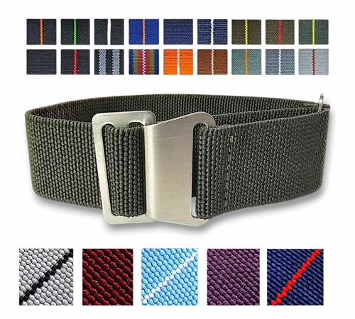 Elastic nylon french marine - nylon,
