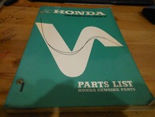 Honda OEM PARTS LIST CATALOG