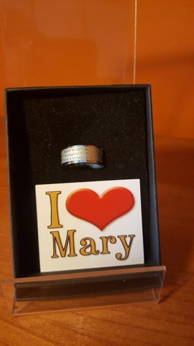 Anello con preghiera ave - anello,
