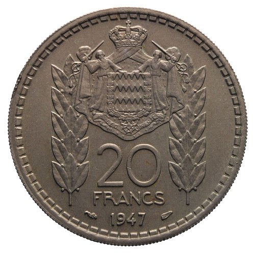 Monaco 20 franchi 1947 - -,