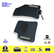 Tappetini anteriori Peugeot 3008 2009>2016 Tappeti auto moquette set 2 ricami 