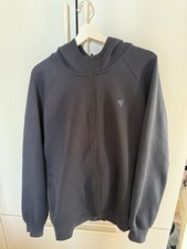 Guess felpa tecnica blu cappuccio felpa uomo tech stretch taglia XL