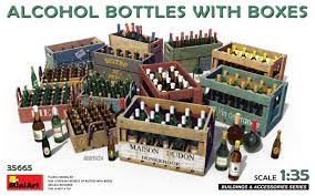 Miniart alchool bottles with - miniart,