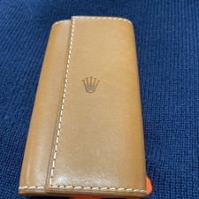 Raro Rolex novità custodia in pelle ROLEX 4 portachiavi portachiavi uomo e donna