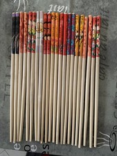 11 Paia Di Bacchette Di Legno Per Sushi Colorate