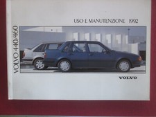 VOLVO 440 460 Libretto MANUALE USO MANUTENZIONE originale 1992 perfetto
