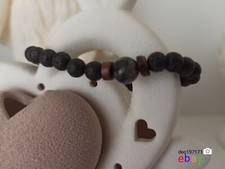 Braccialetto Uomo Donna pietra lavica