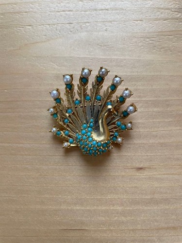 Spilla pavone spilla vintage