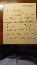 Gabriele D' Annunzio lettera a