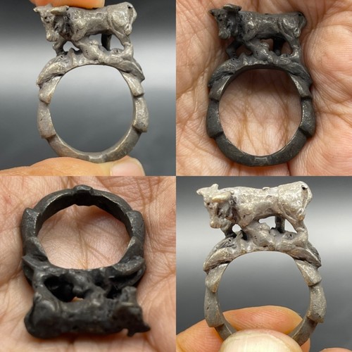 Anello amuleto unico bronzo
