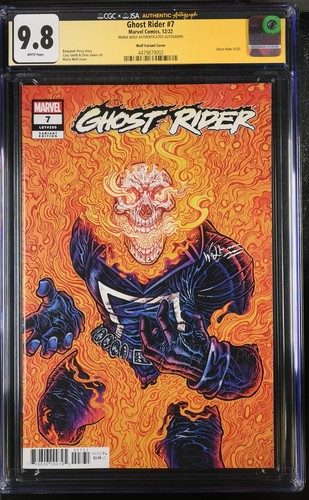 Ghost rider cgc 8 firmato - ghost,