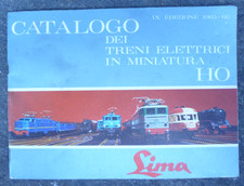 CATALOGO LIMA HO 1965-66 DEI TRENI ELETTRICI IN MINIATURA