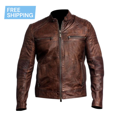 Giacca motociclista uomo vera - giacca,
