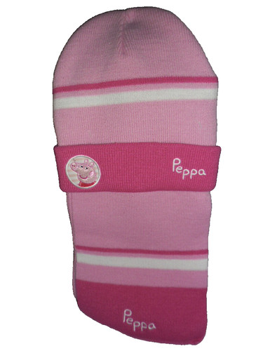Cuffia sciarpa peppa pig - e,