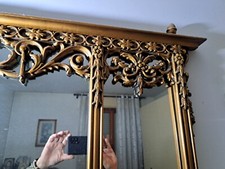 specchio anni 60 color oro