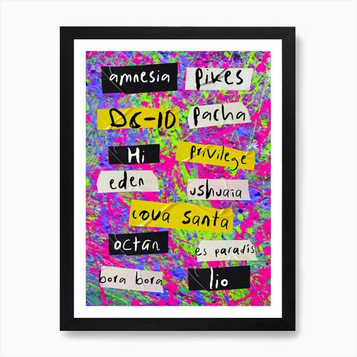 Poster ibiza club - poster, stampa