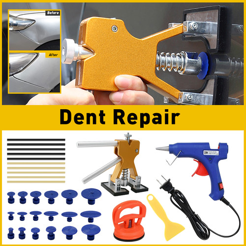 Car body paintless dent repair - car,