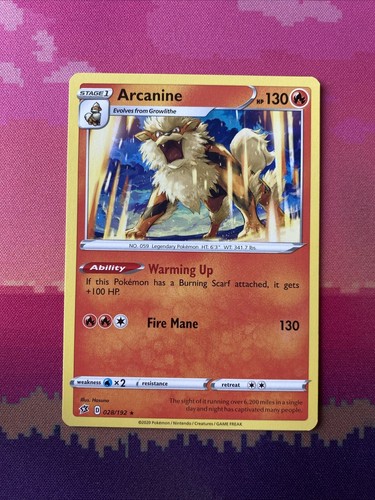 Pokemon card arcanine rebel - pokemon,