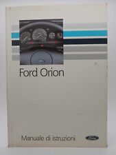 FORD ORION 1990 LIBRETTO USO E MANUTENZIONE ISTRUZIONE MANUALE GUIDA ITALIANO