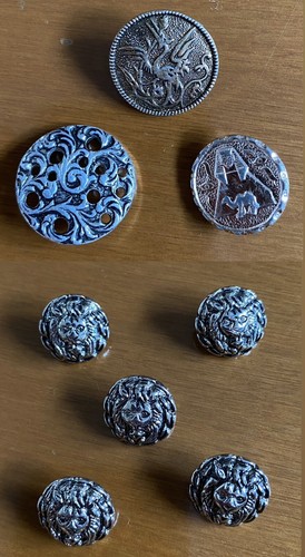 Mix bottoni antichi metallici - antichi,