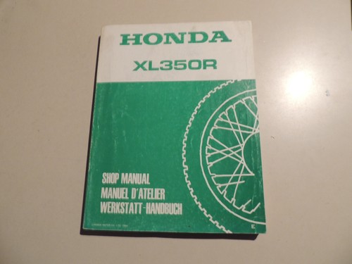 Honda 350 1984 - xl, manuale
