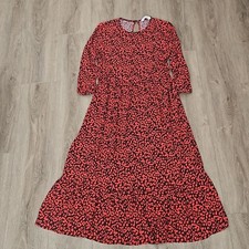 Zara maxi dress red/black