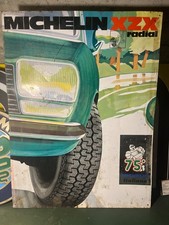 Insegna in metallo vintage pneumatici Michelin XZX Radial officina garage epoca