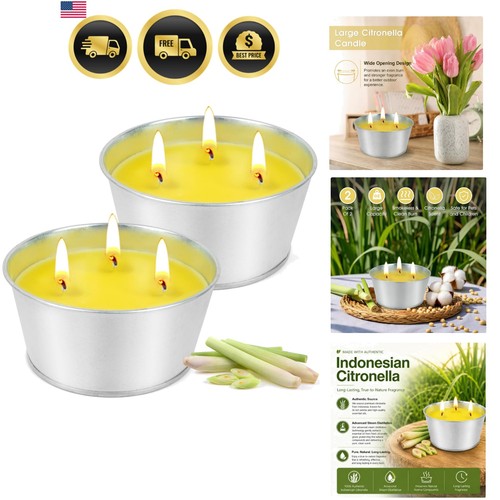 Candele alla citronella grandi - candele,