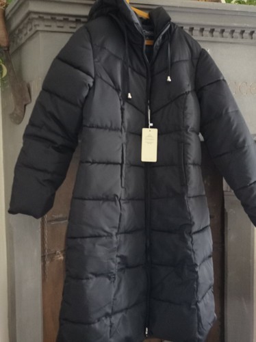 Piumino lungo nero nuovo - nero,