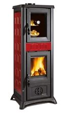 Stufa a legna 5 stelle NORDICA Gemma Forno 5.0 ceramica elegance bordeaux 7,3 kW
