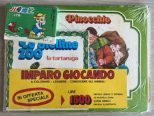 PINOCCHIO IMPARO GIOCANDO ED.LE STELLE+2 FAVOLE +PASTELLI,ALBUM ANIMALI ANNI 70