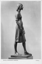 AL8-27B) CARTOLINA SCULTORE FRANCESCO MESSINA SILVIA