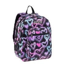 ZAINO SCUOLA SEVEN FREETHINK girl  CUORI 34LT con usb plug hearth