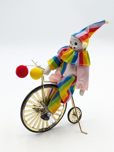 Vintage bisque poseable clown - bisque,