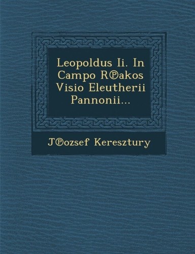 Keresztury leopoldus in - -,
