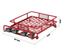 PORTAPACCHI METALLO ROSSO 4