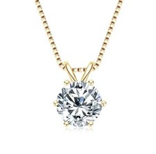 Collana con ciondolo 1 ct oro
