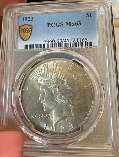 Dollaro della pace 1923 pcgs - della,