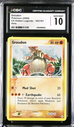 Pokemon groudon 102 101 holo - groudon,
