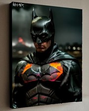 Stampa Batman di Jacob Hitt tela incorniciata con certificato di autenticità 40x30 cm MONDO 