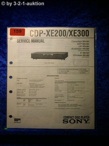 Manuale servizio sony cdp - manuale,