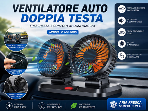 Ventilatore per auto - auto, camion
