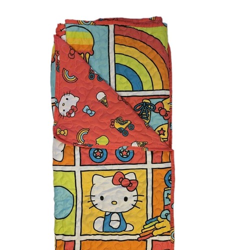 Coperta trapuntata arcobaleno