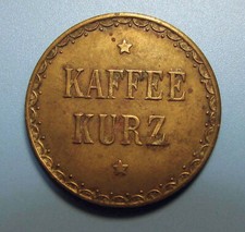 Antico Gettone Macchine Automatiche Caffè-Antiker Token-Chip Kaffee Kurz-1940s