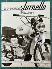 Rara Pubblicità Moto GUZZI STORNELLO 125 Scrambler 1970