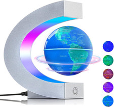 Lampada a Globo Galleggiante a Levitazione Magnetica Con Luci LED Multicolori, G