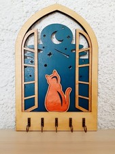 Portachiavi da parete in legno