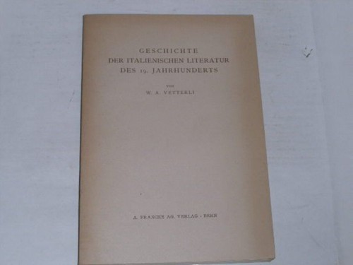 Vetterli geschichte der - vetterli,, w.a.:geschichte